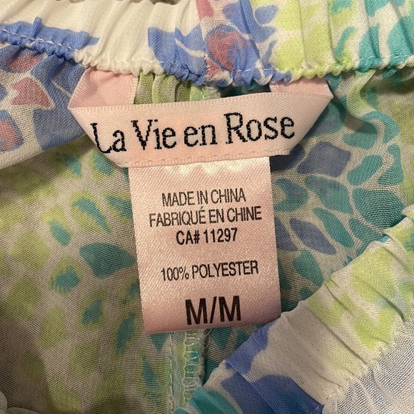 La Vie en Rose Floral babydoll set. Size medium. - Picture 2 of 7